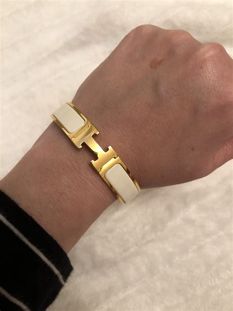 hermes bracelet mens replica|authentic hermes clic clac bracelet.